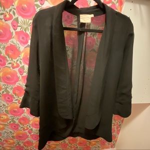 Lush Lightweight Black Blazer Size S